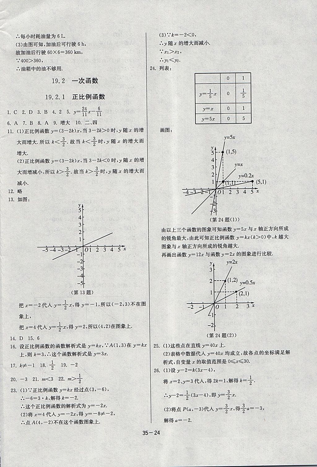 2018年課時訓練八年級數(shù)學下冊人教版 參考答案第24頁