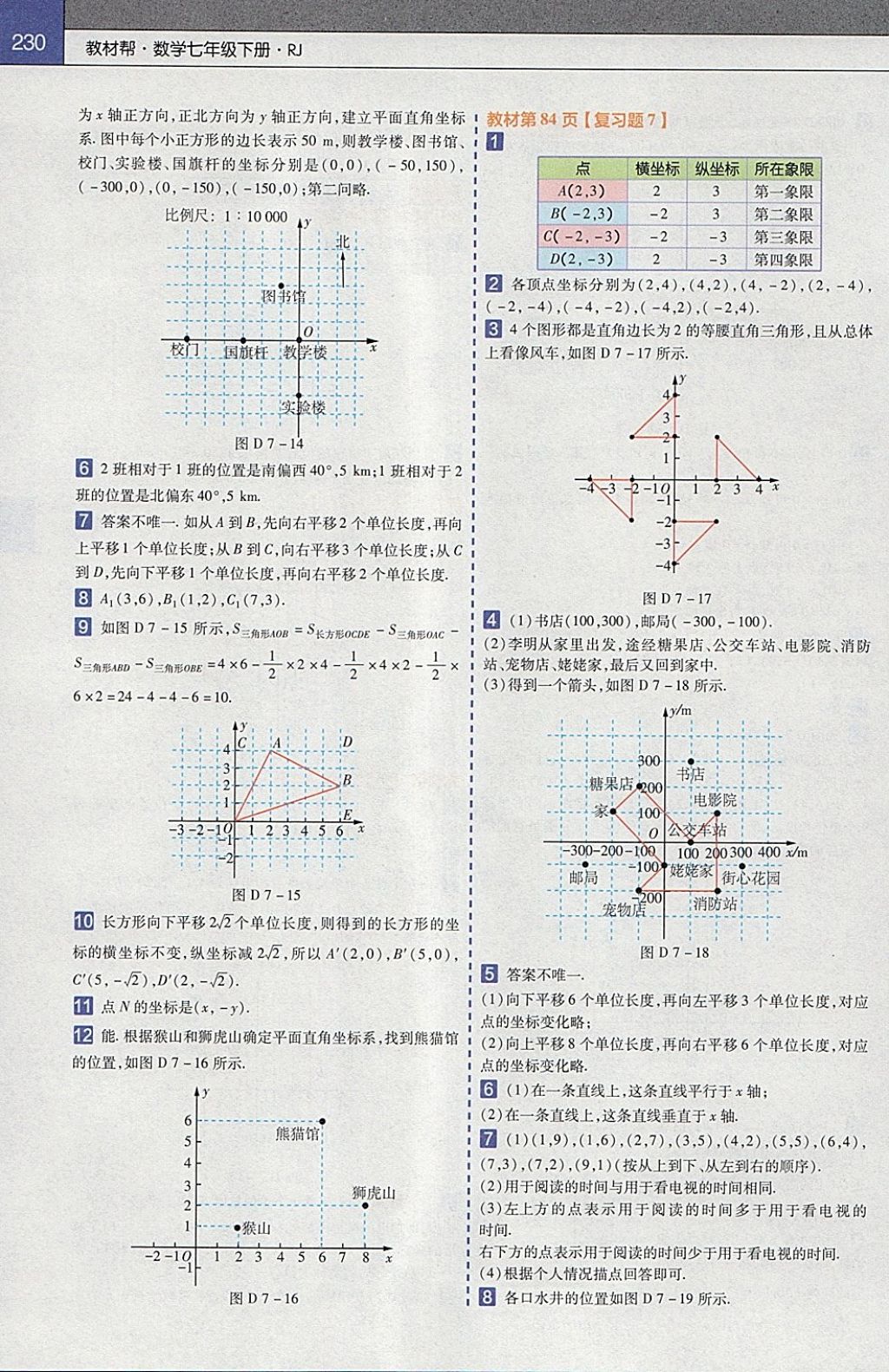 2018年教材幫初中數(shù)學(xué)七年級下冊人教版 參考答案第22頁