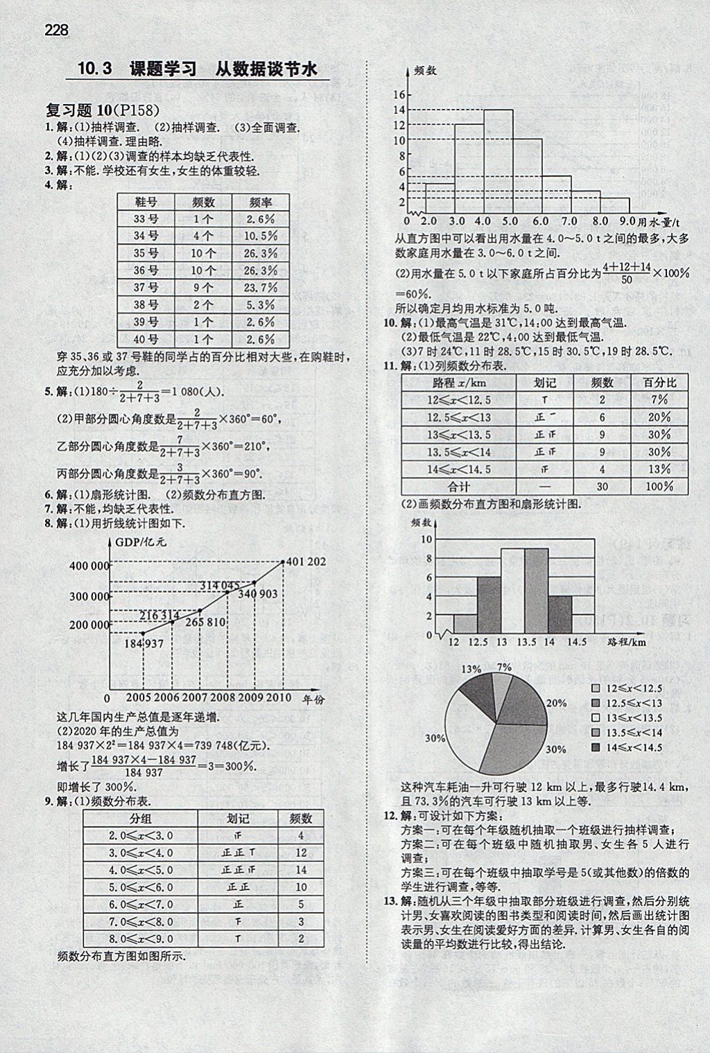 2018年一本初中數(shù)學(xué)七年級(jí)下冊(cè)人教版 參考答案第63頁(yè)