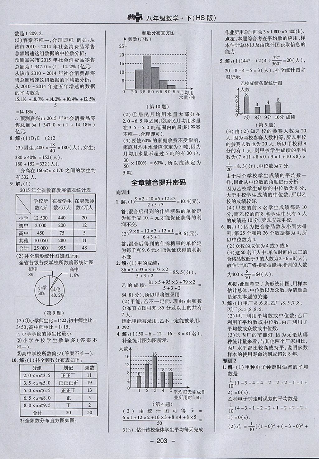 2018年綜合應(yīng)用創(chuàng)新題典中點(diǎn)八年級(jí)數(shù)學(xué)下冊(cè)華師大版 參考答案第47頁(yè)