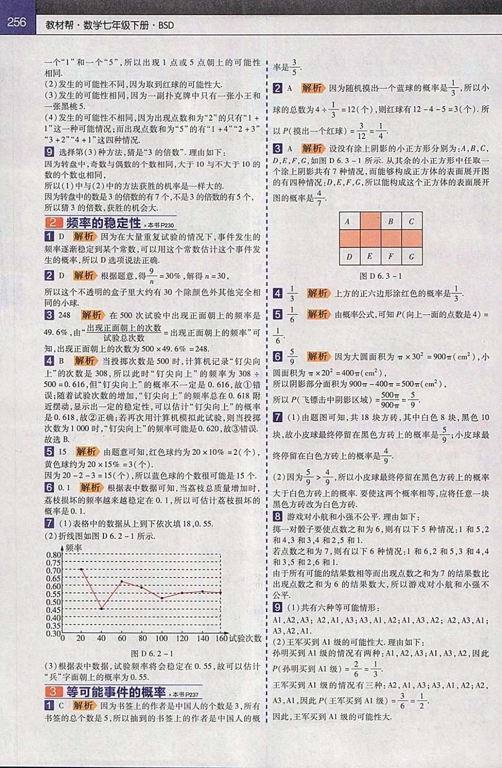 2018年教材幫初中數(shù)學(xué)七年級下冊北師大版 參考答案第14頁