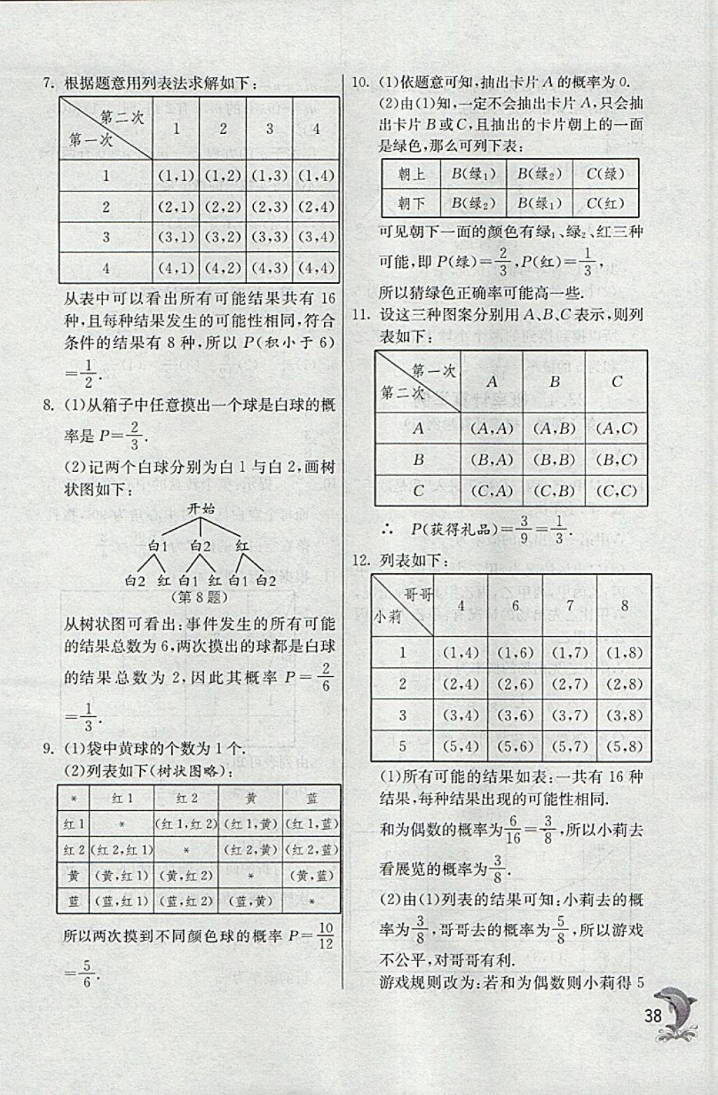 2018年實(shí)驗(yàn)班提優(yōu)訓(xùn)練八年級數(shù)學(xué)下冊滬教版上海地區(qū)專用 參考答案第38頁