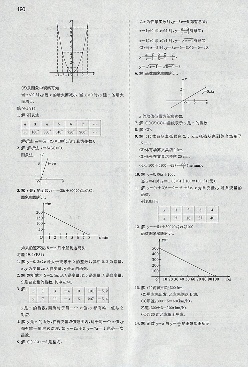 2018年一本初中数学八年级下册人教版 参考答案第57页