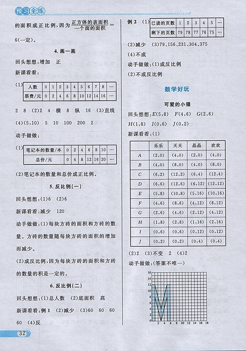 2018年小學(xué)教材全練六年級數(shù)學(xué)下冊北師大版 參考答案第24頁