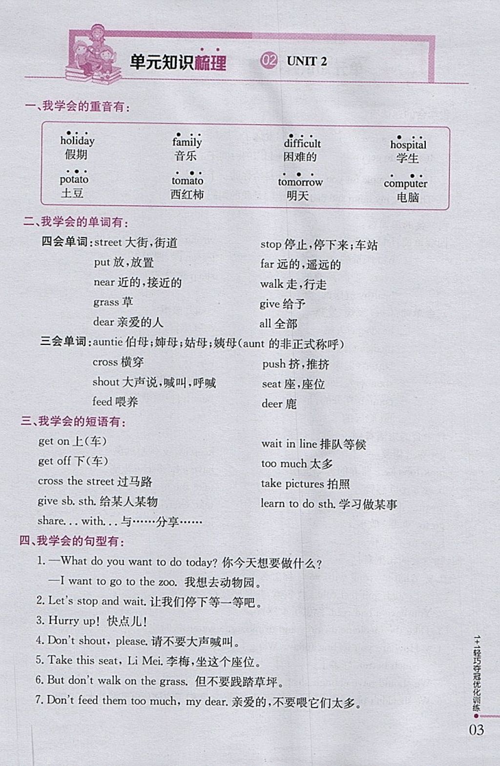 2018年1加1轻巧夺冠优化训练五年级英语下册鲁科版五四制银版 参考答案第2页