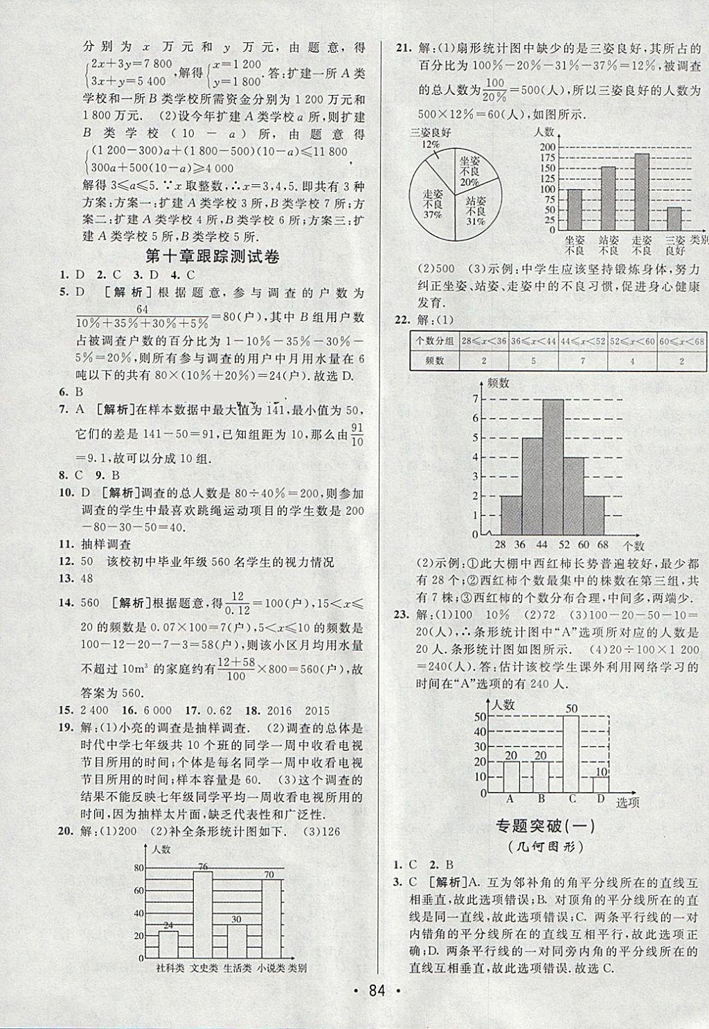 2018年期末考向標(biāo)海淀新編跟蹤突破測(cè)試卷七年級(jí)數(shù)學(xué)下冊(cè)人教版 參考答案第8頁