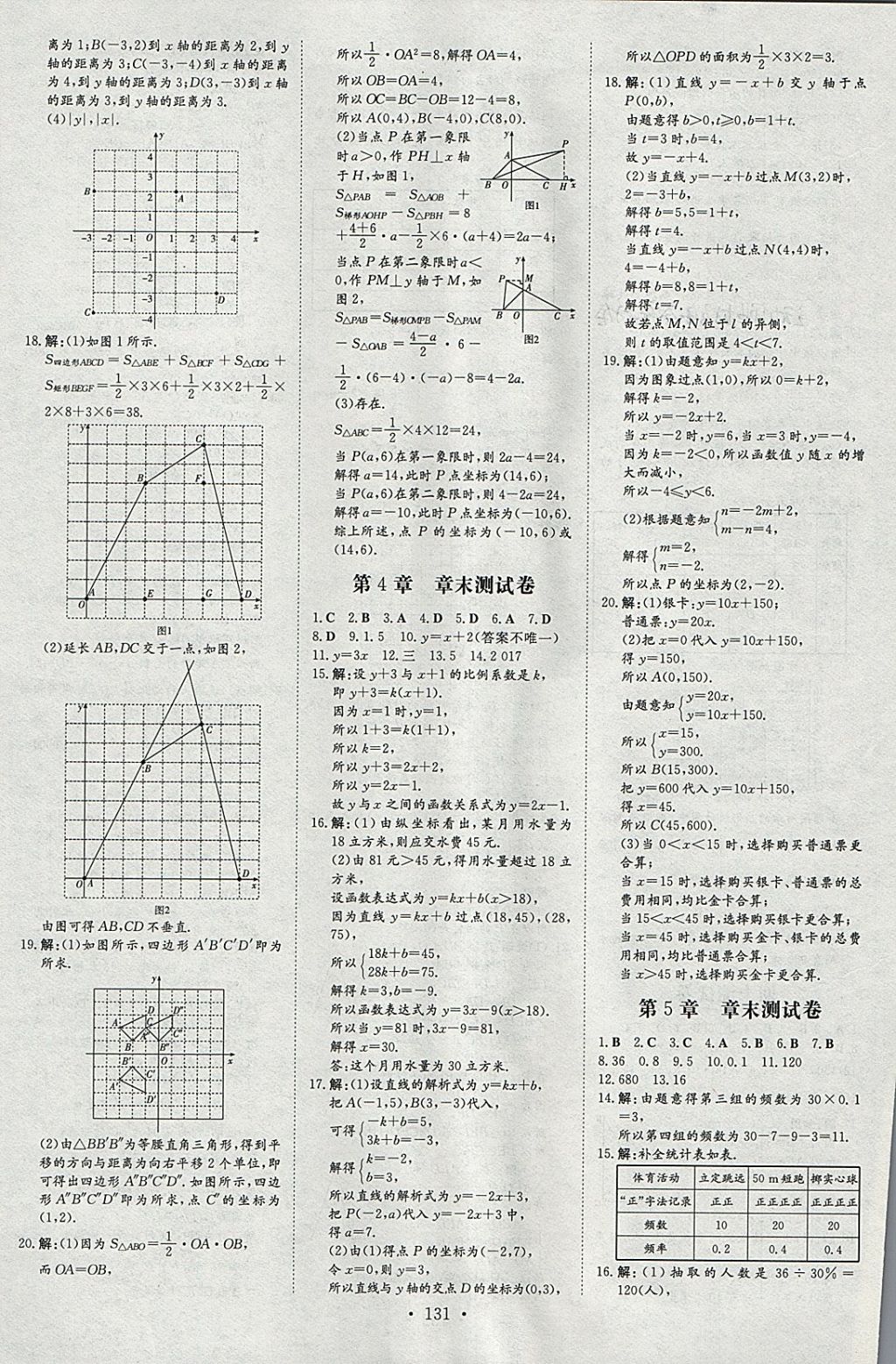 2018年練案課時(shí)作業(yè)本八年級(jí)數(shù)學(xué)下冊(cè)湘教版 參考答案第21頁(yè)