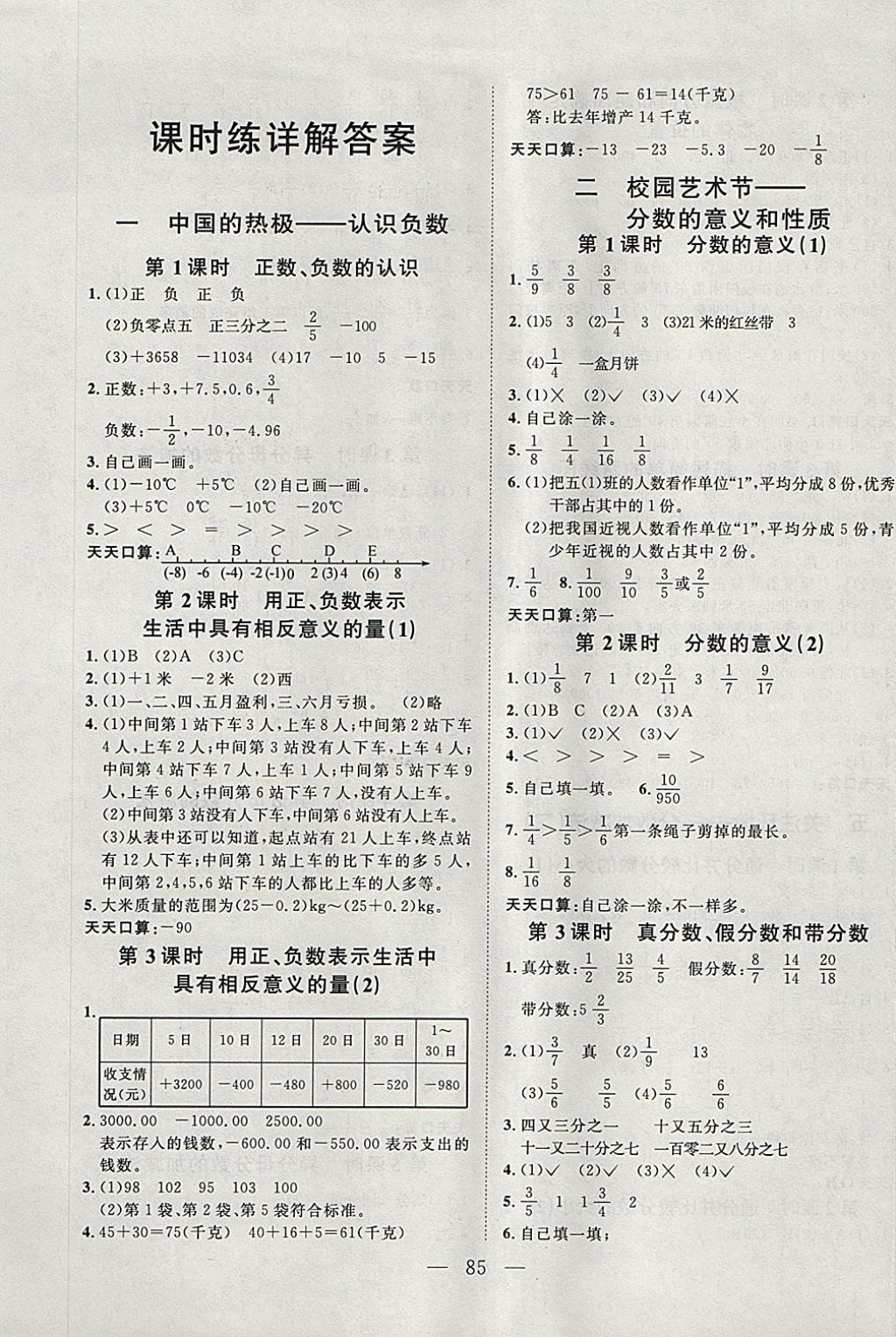 2018年小超人創(chuàng)新課堂五年級數(shù)學(xué)下冊青島版 參考答案第1頁