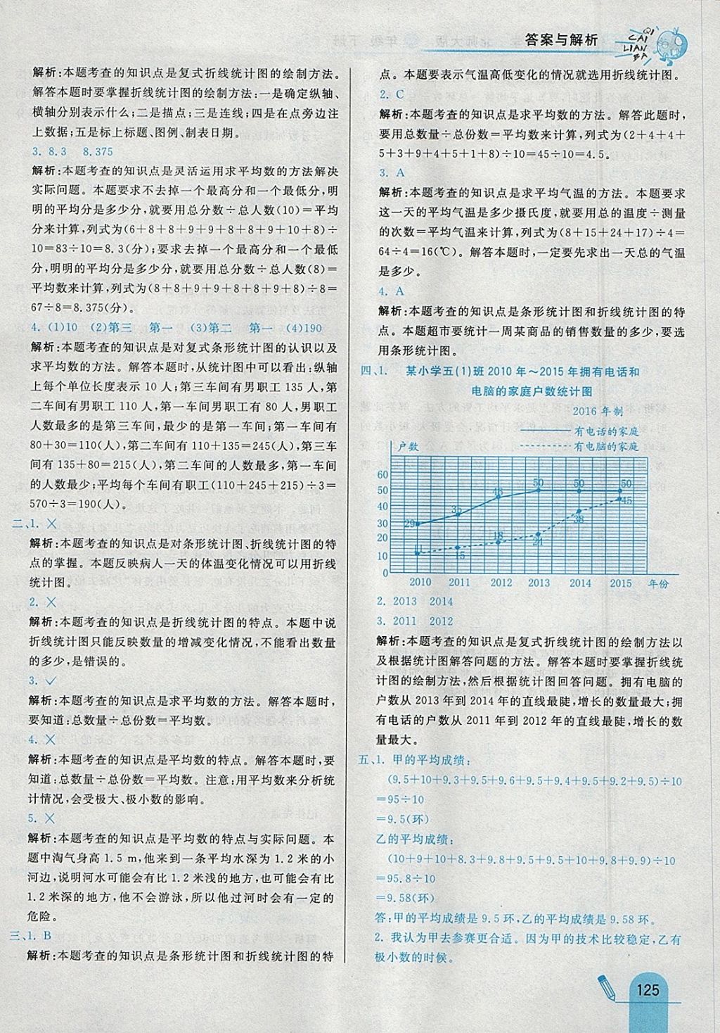 2018年七彩練霸五年級數(shù)學(xué)下冊北師大版 參考答案第41頁