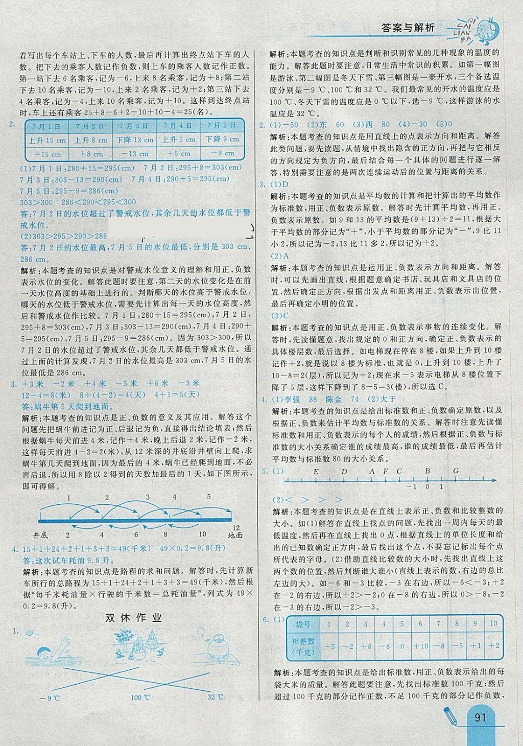 2018年七彩練霸六年級(jí)數(shù)學(xué)下冊(cè)冀教版 參考答案第3頁