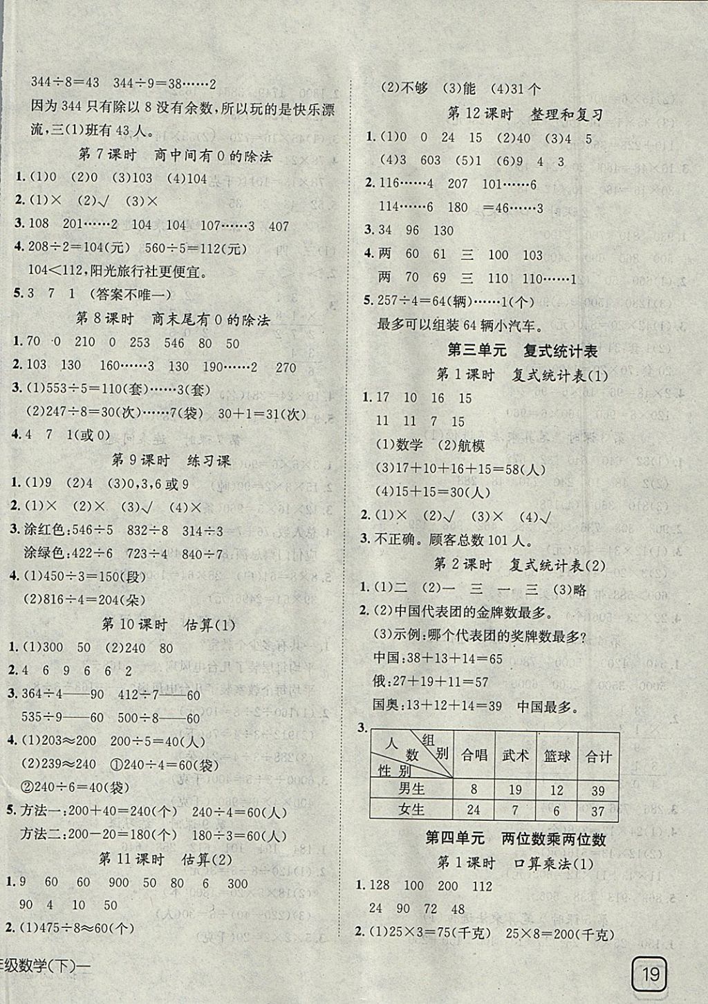 2018年探究樂園高效課堂導(dǎo)學(xué)案三年級(jí)數(shù)學(xué)下冊(cè) 參考答案第2頁(yè)