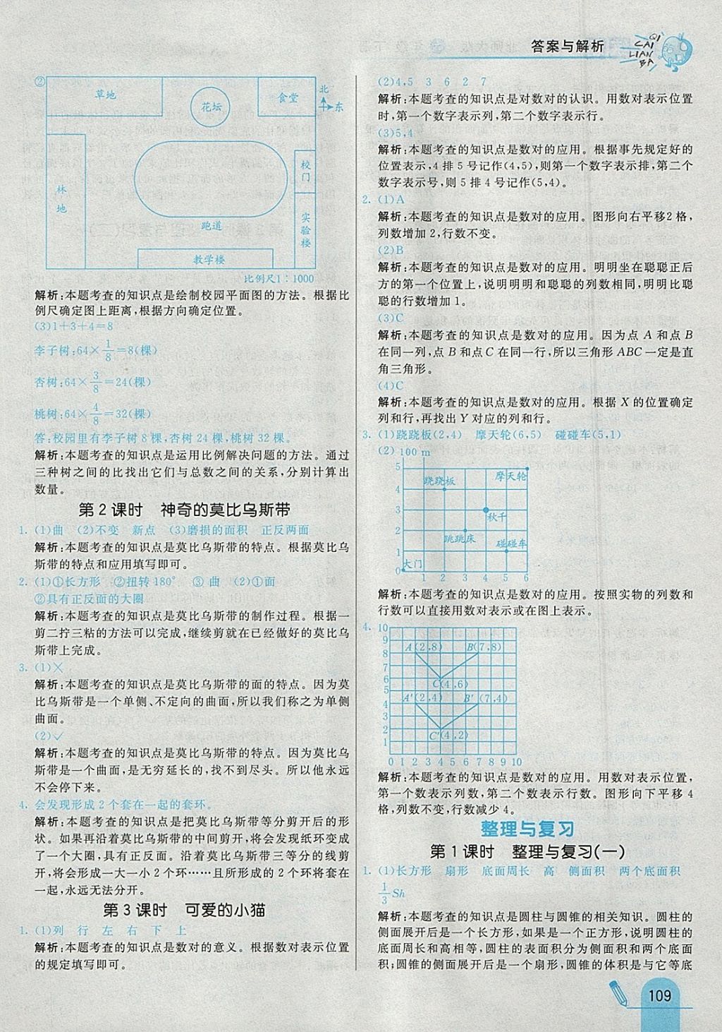 2018年七彩練霸六年級(jí)數(shù)學(xué)下冊(cè)北師大版 參考答案第21頁