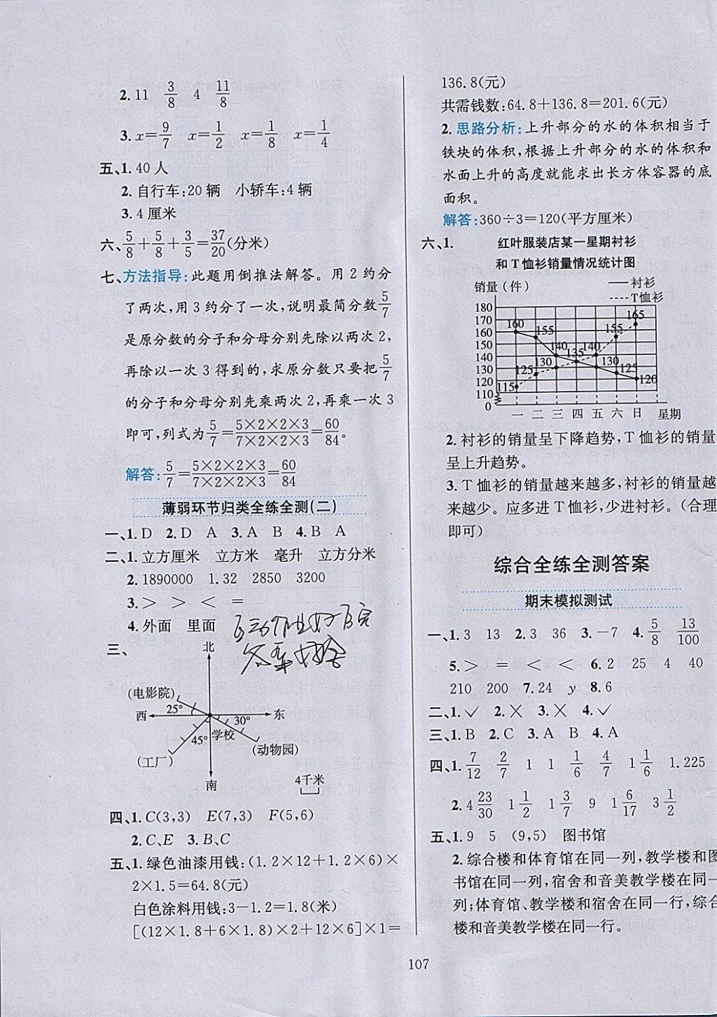 2018年小學(xué)教材全練五年級(jí)數(shù)學(xué)下冊(cè)青島版六三制 參考答案第19頁(yè)