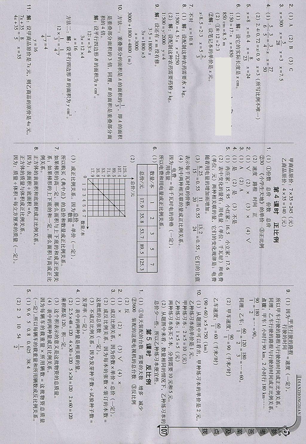 2018年綜合應(yīng)用創(chuàng)新題典中點六年級數(shù)學(xué)下冊人教版 參考答案第7頁