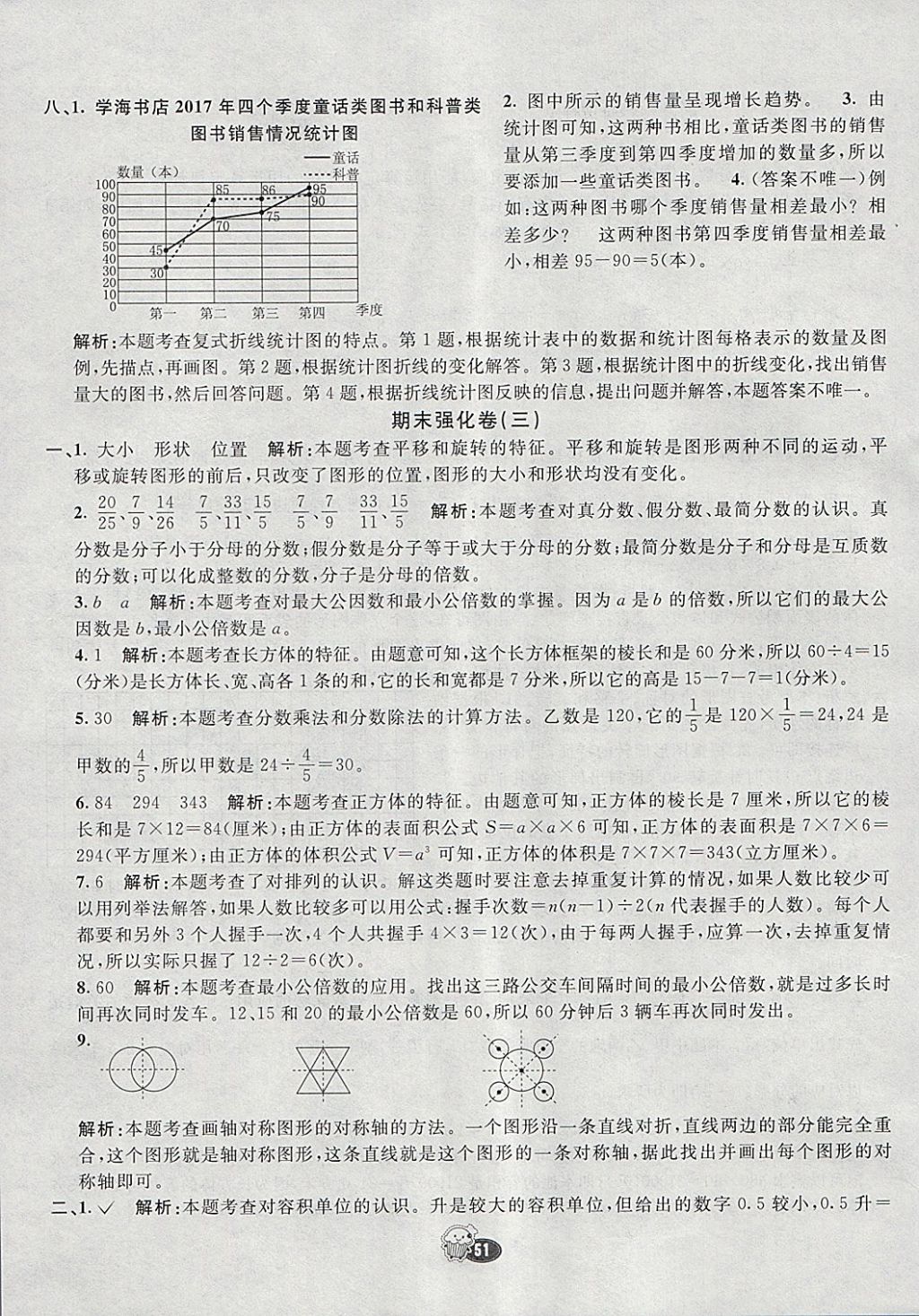 2018年七彩練霸五年級(jí)數(shù)學(xué)下冊(cè)冀教版 參考答案第67頁(yè)