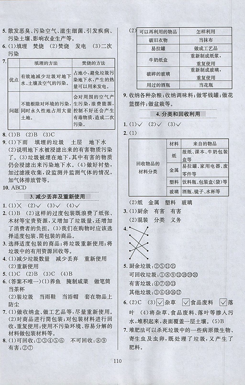 2018年小學(xué)教材全練六年級科學(xué)下冊教科版 參考答案第14頁