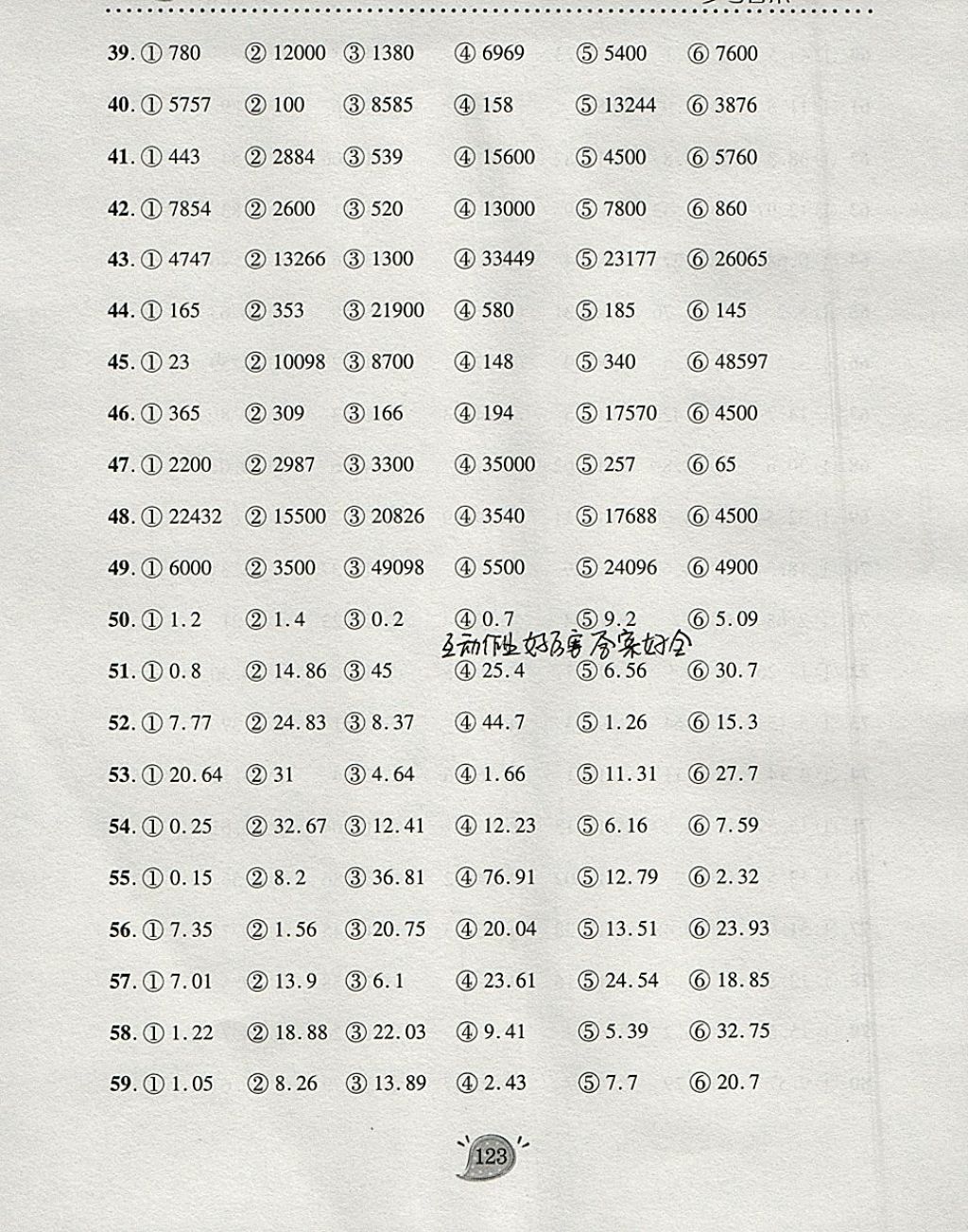 2018年豎式脫式天天練四年級下冊青島版 參考答案第3頁