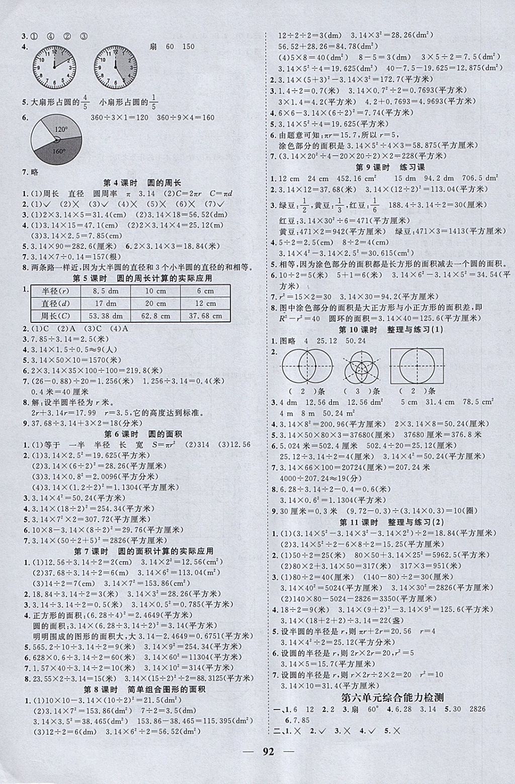 2018年陽光同學(xué)課時(shí)優(yōu)化作業(yè)五年級(jí)數(shù)學(xué)下冊(cè)蘇教版 參考答案第8頁