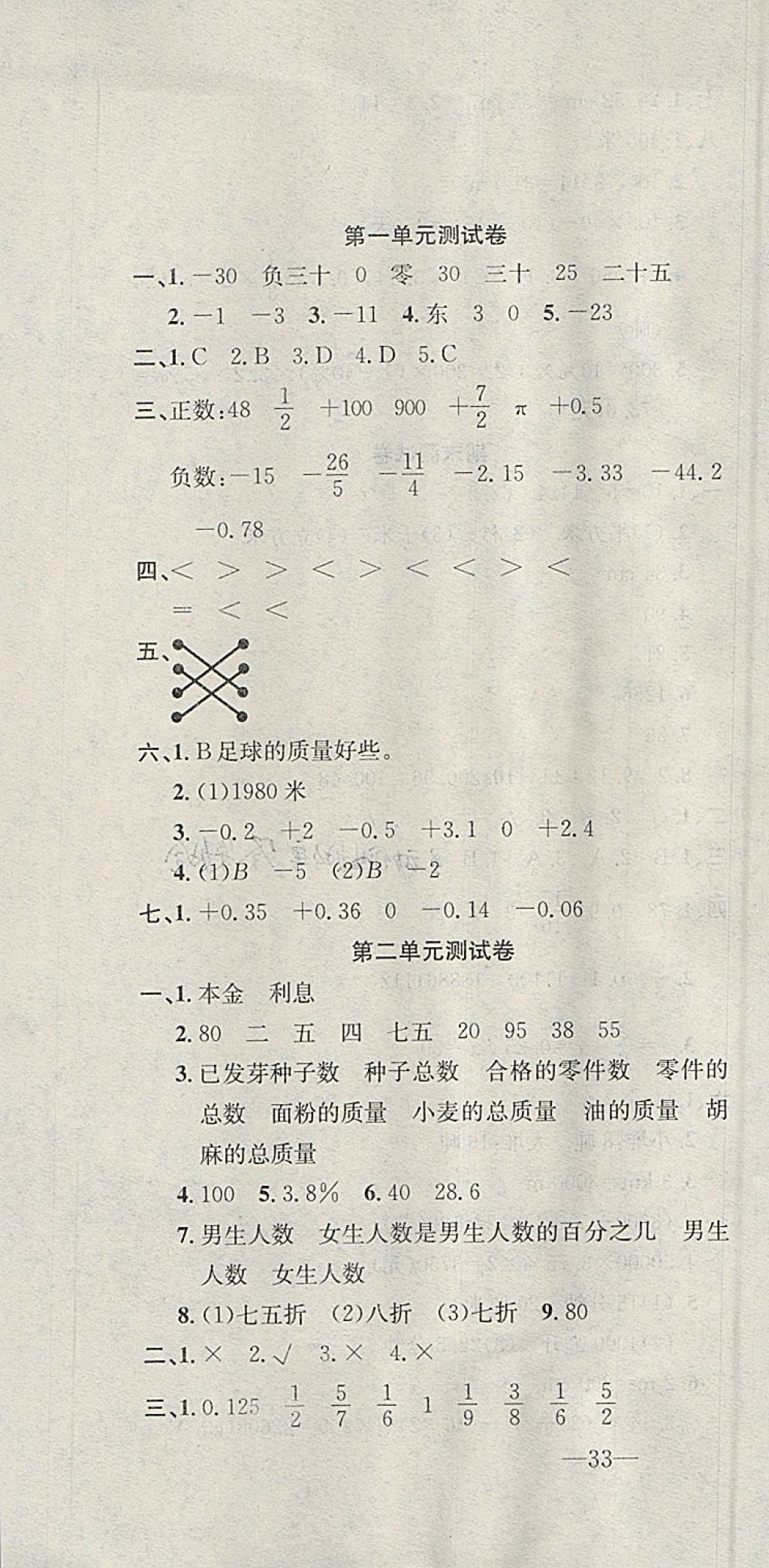 2018年英才計(jì)劃同步課時(shí)高效訓(xùn)練六年級(jí)數(shù)學(xué)下冊(cè)人教版 參考答案第1頁(yè)