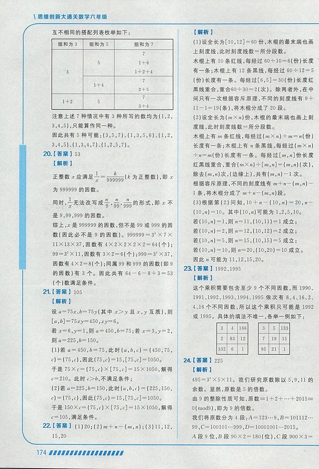 2018年學(xué)而思思維創(chuàng)新大通關(guān)六年級(jí)數(shù)學(xué) 參考答案第32頁(yè)