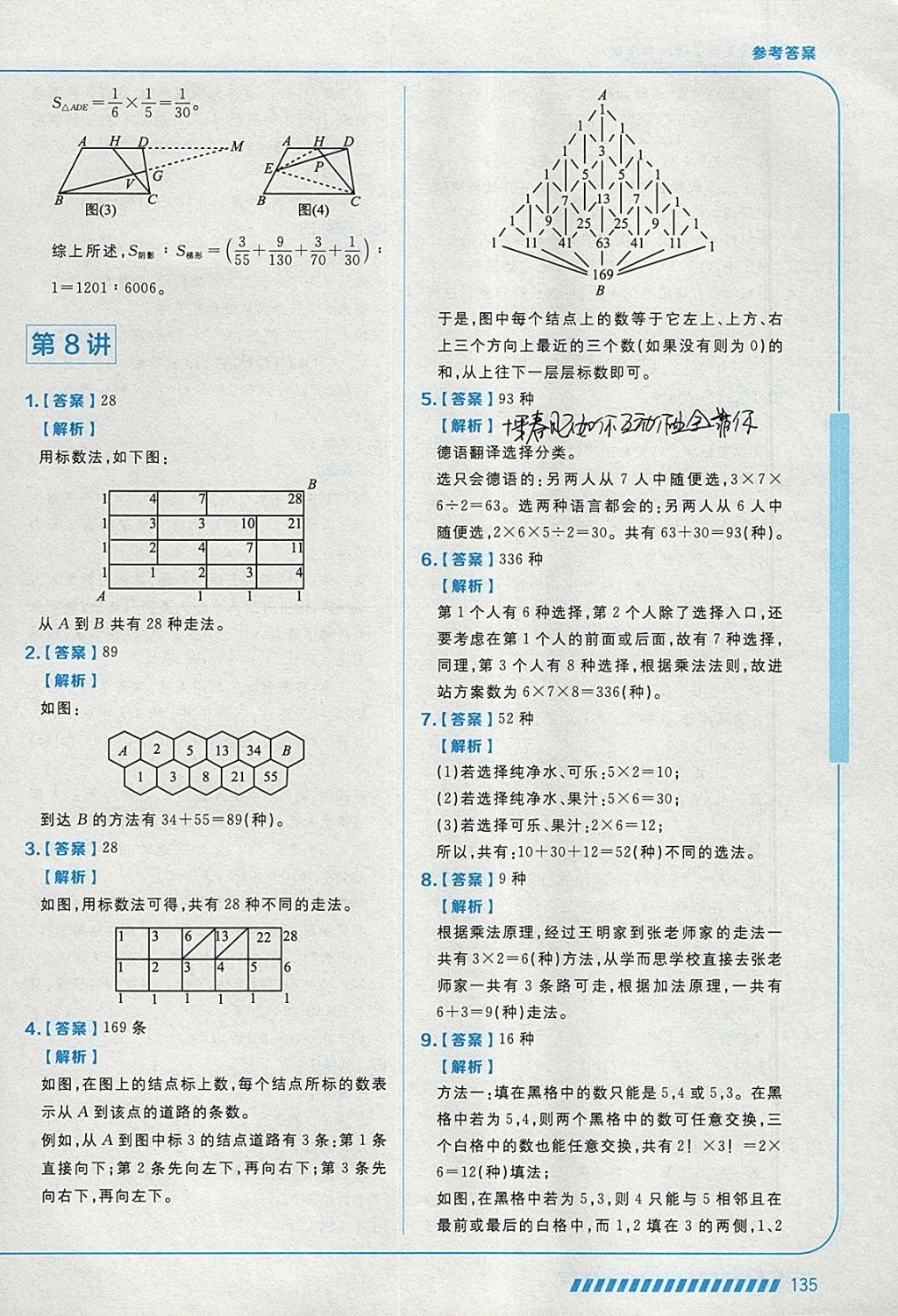 2018年學而思思維創新大通關四年級數學 參考答案第23頁