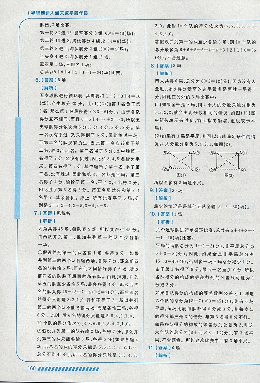 2018年學而思思維創新大通關四年級數學 參考答案第48頁