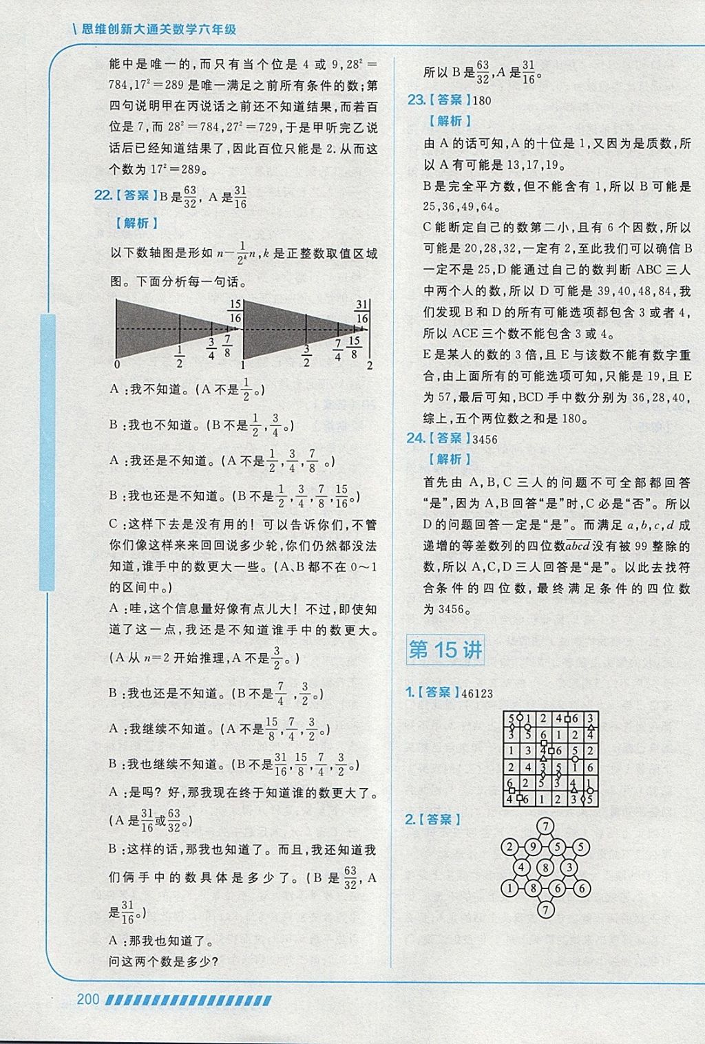 2018年學(xué)而思思維創(chuàng)新大通關(guān)六年級(jí)數(shù)學(xué) 參考答案第58頁(yè)