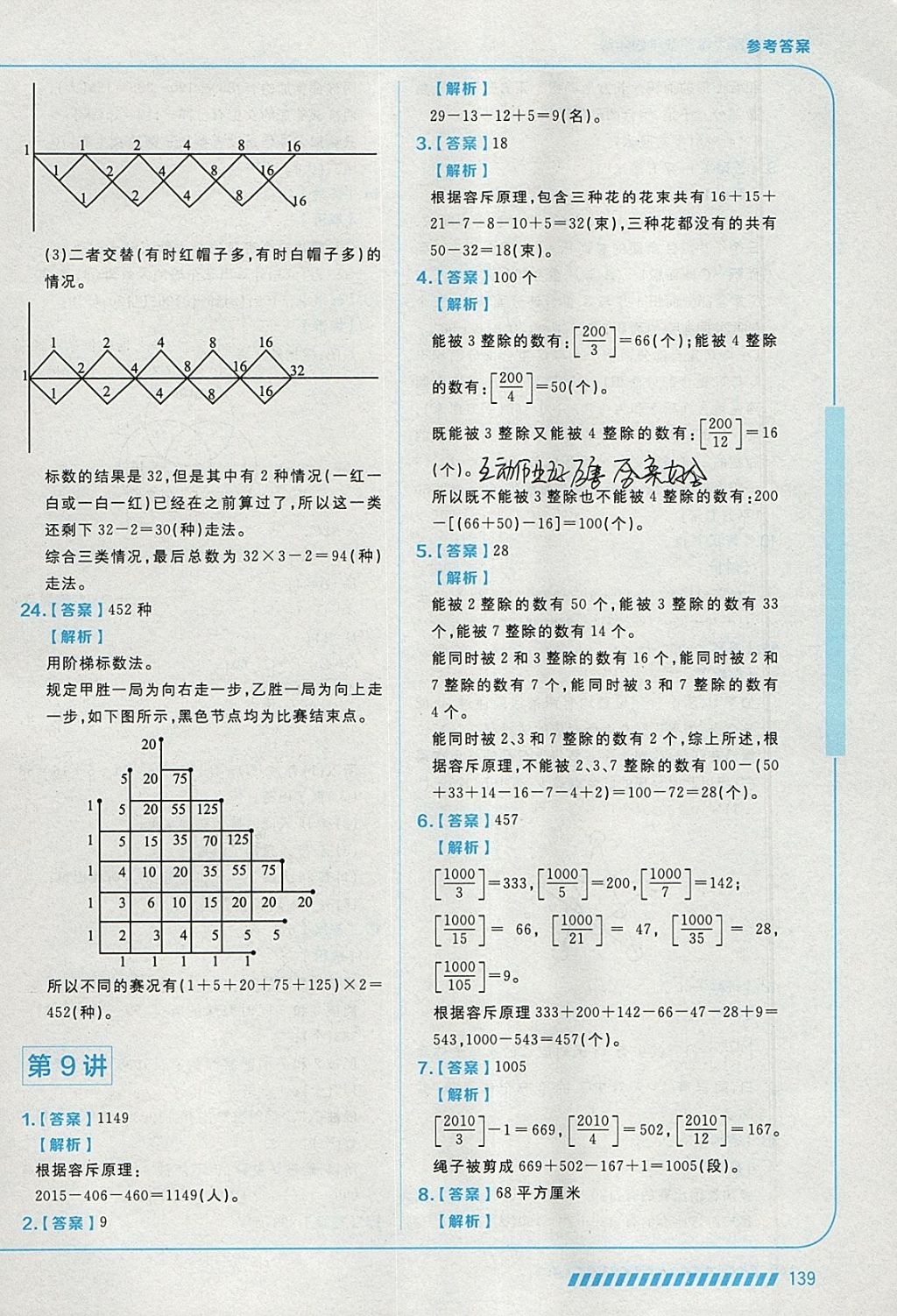 2018年學(xué)而思思維創(chuàng)新大通關(guān)四年級數(shù)學(xué) 參考答案第27頁
