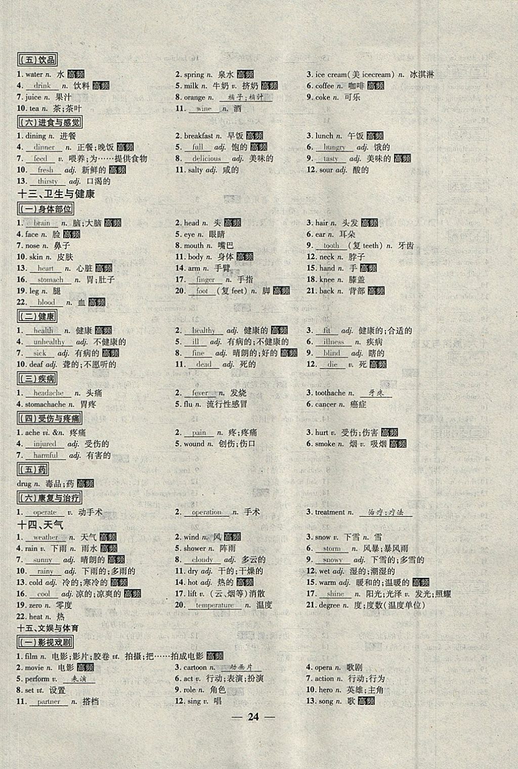 2018年中考試題專題訓練英語 參考答案第24頁