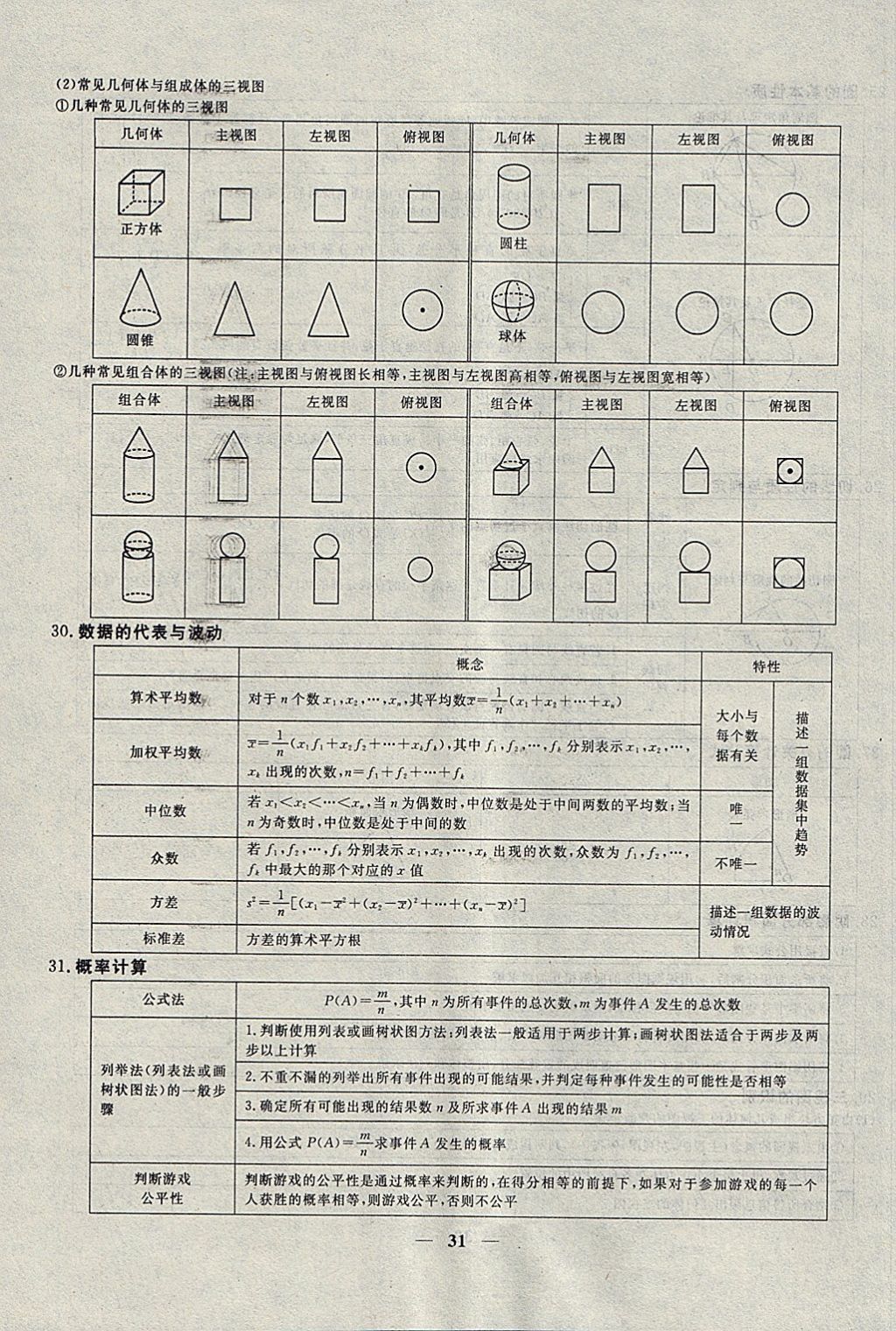 2018年中考試題專題訓(xùn)練數(shù)學(xué) 參考答案第31頁