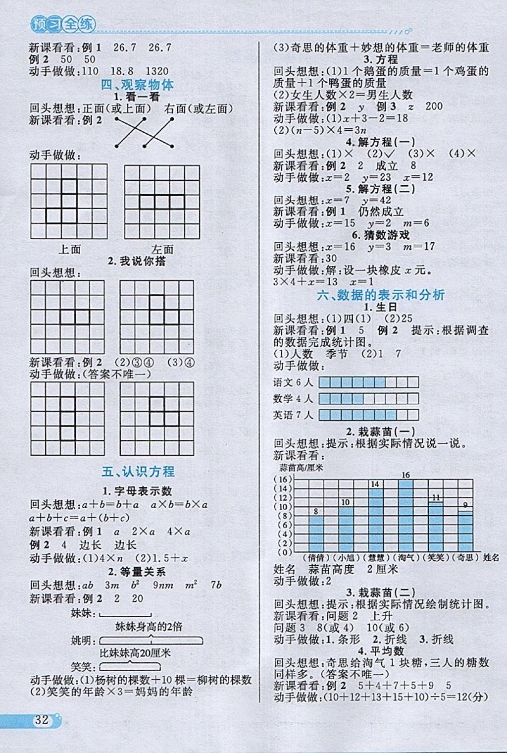 2018年小學(xué)教材全練四年級(jí)數(shù)學(xué)下冊(cè)北師大版 參考答案第22頁