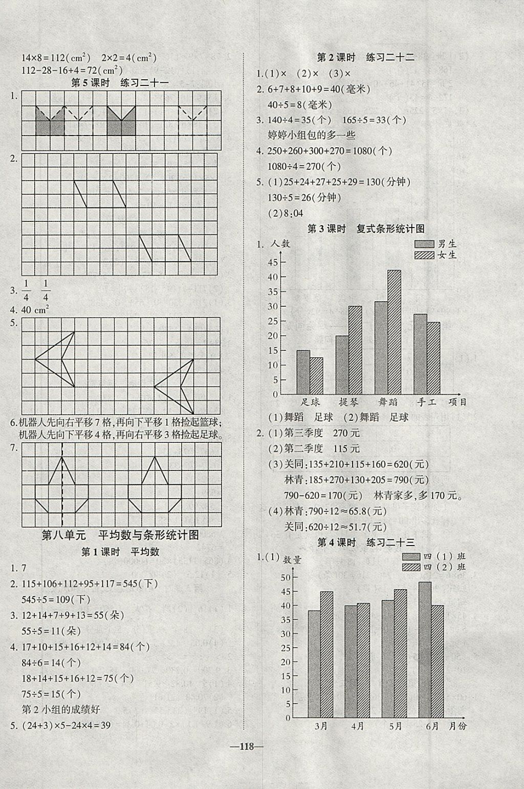 2018年精彩課堂輕松練四年級數(shù)學(xué)下冊人教版 參考答案第10頁