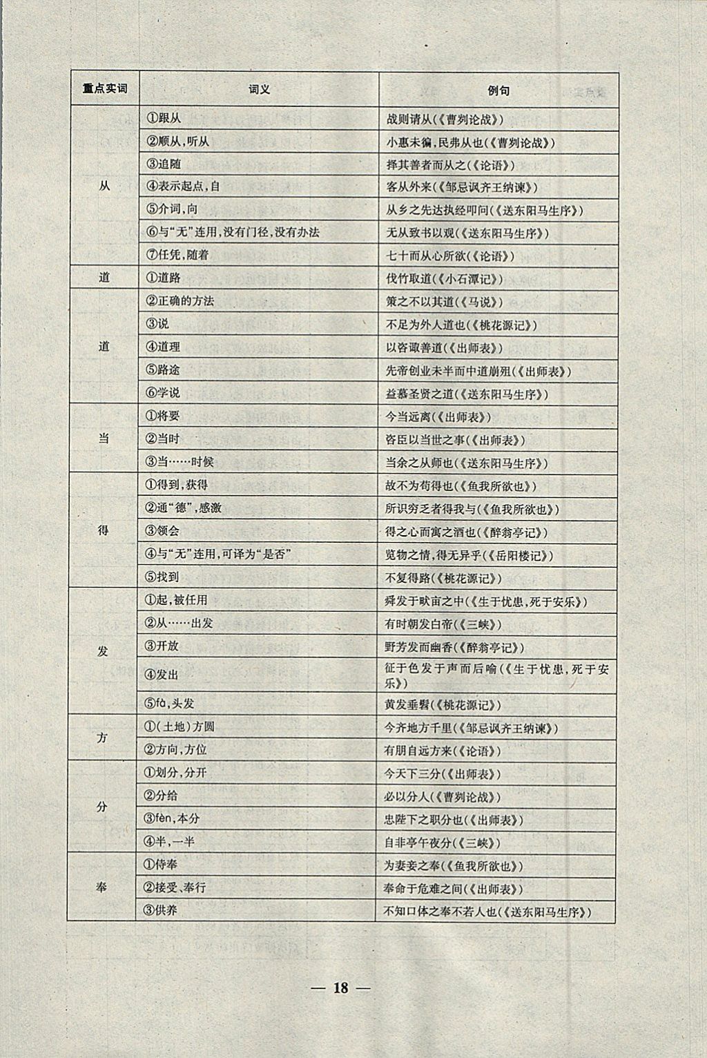 2018年中考試題專題訓(xùn)練語文 參考答案第18頁