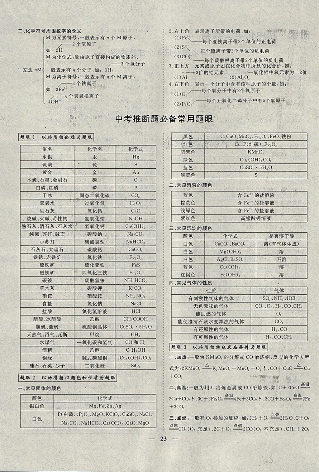 2018年中考試題專題訓練化學 參考答案第23頁