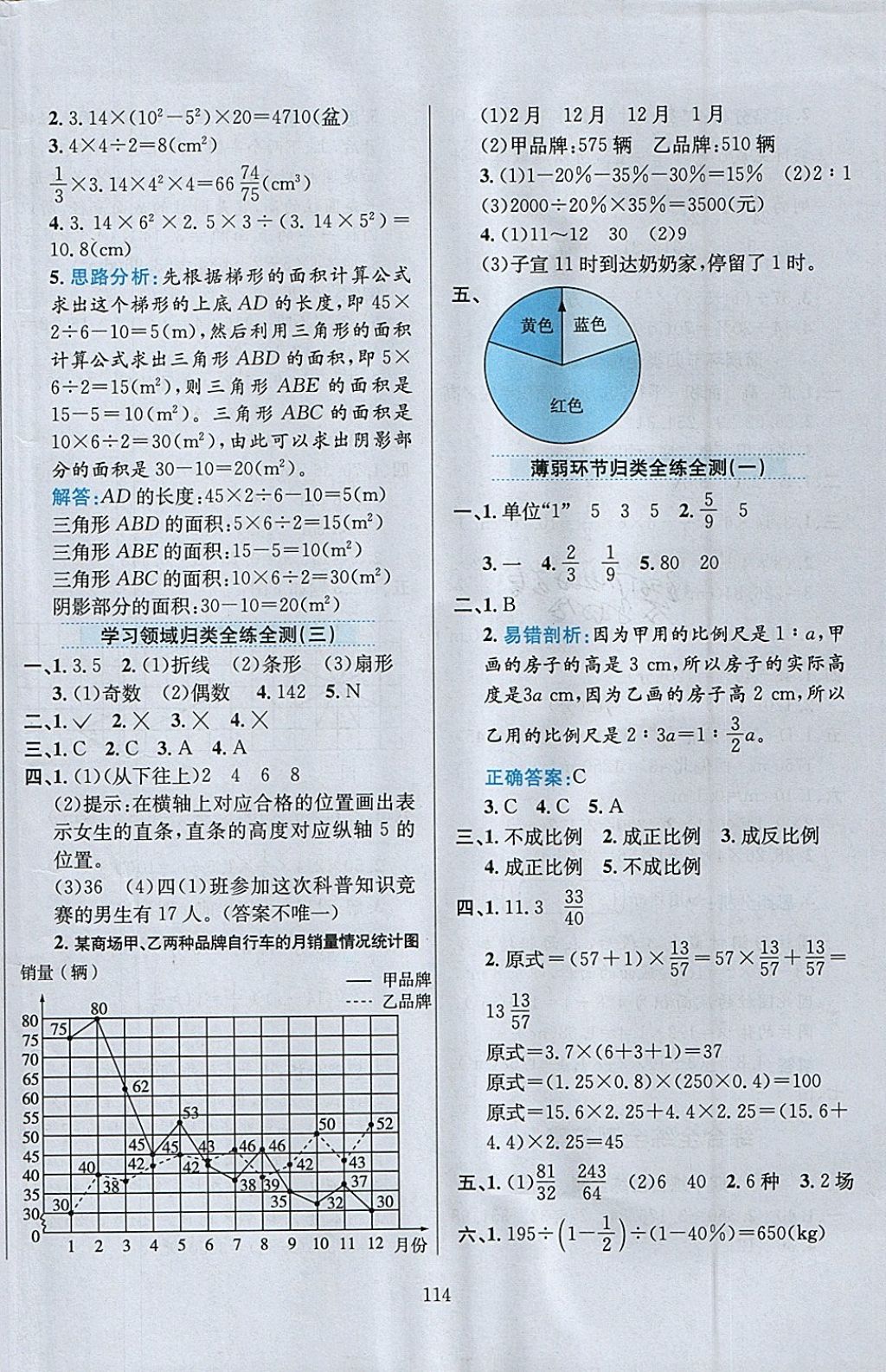 2018年小學(xué)教材全練六年級(jí)數(shù)學(xué)下冊(cè)西師大版 參考答案第18頁