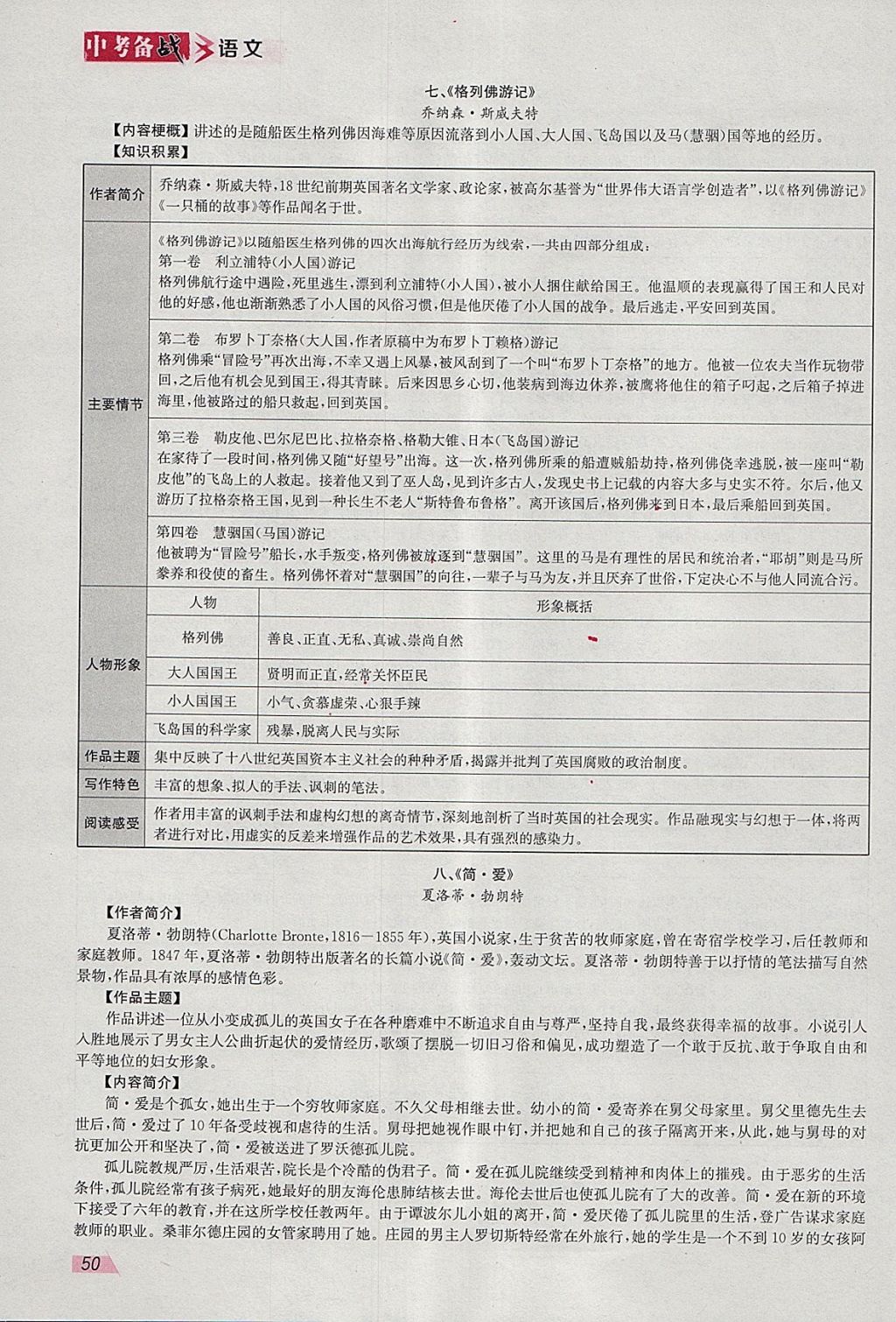 2018年智乐文化中考备战语文河北专版 参考答案第73页