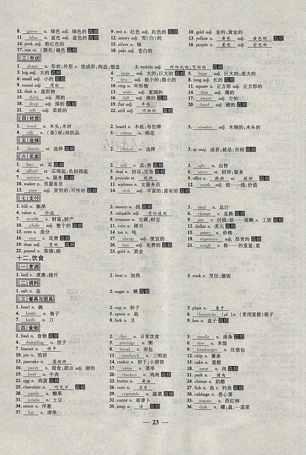 2018年中考試題專題訓(xùn)練英語(yǔ) 參考答案第23頁(yè)