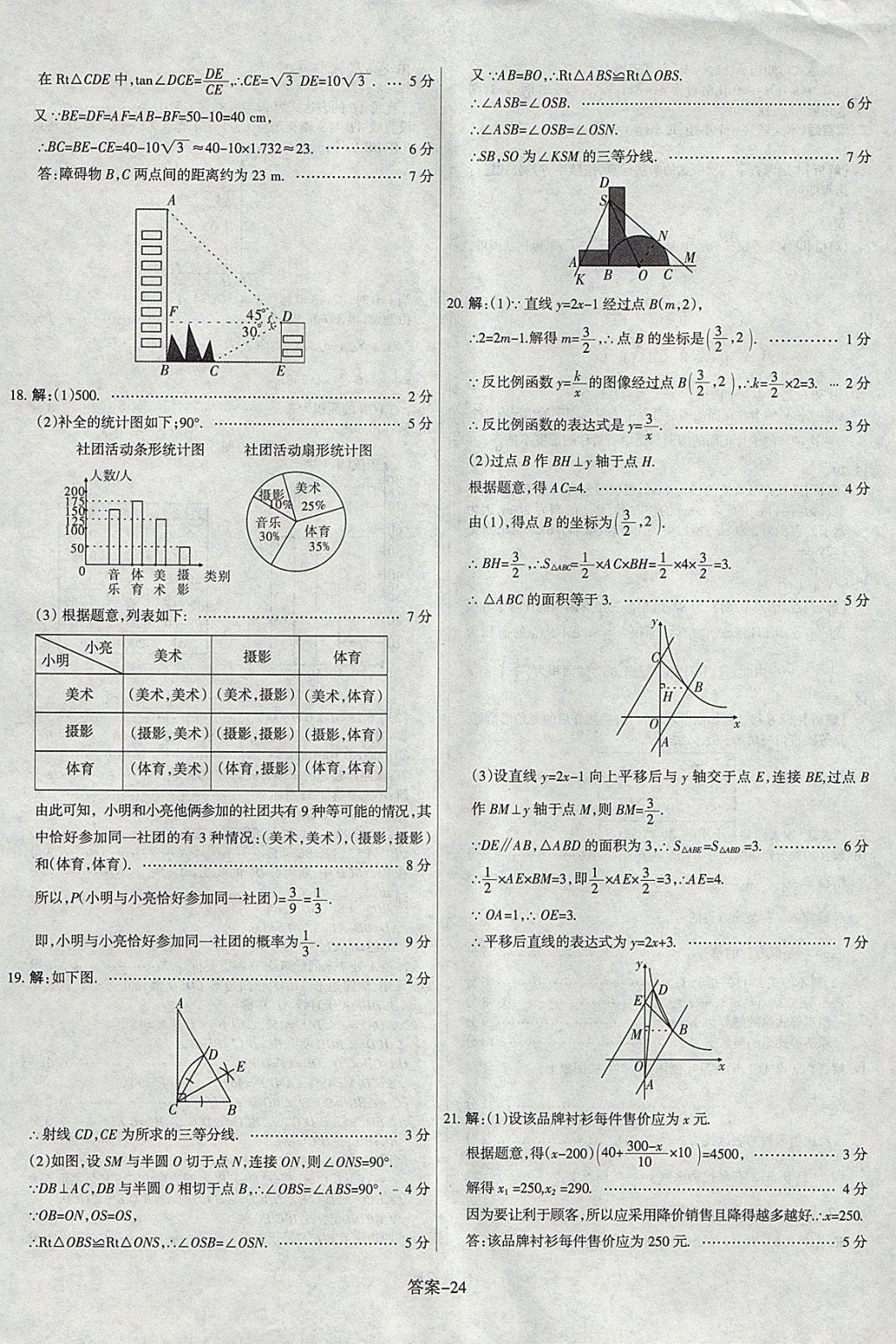 2018年山西中考權(quán)威試卷匯編數(shù)學(xué) 參考答案第24頁(yè)