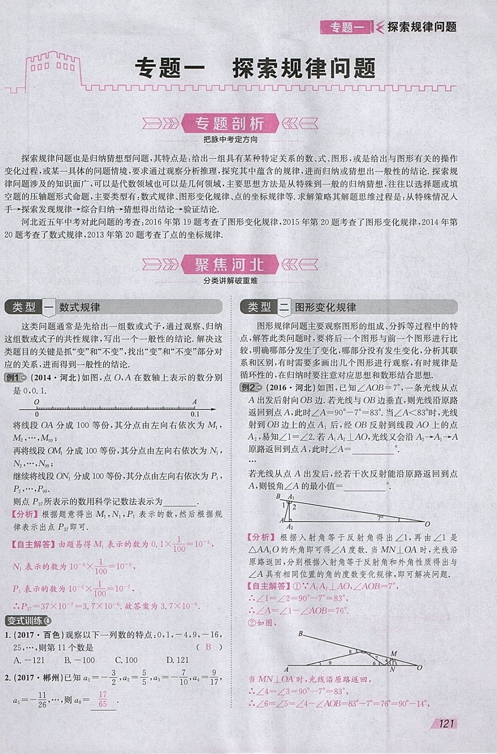 2018年智乐文化中考备战数学河北专版 参考答案第203页