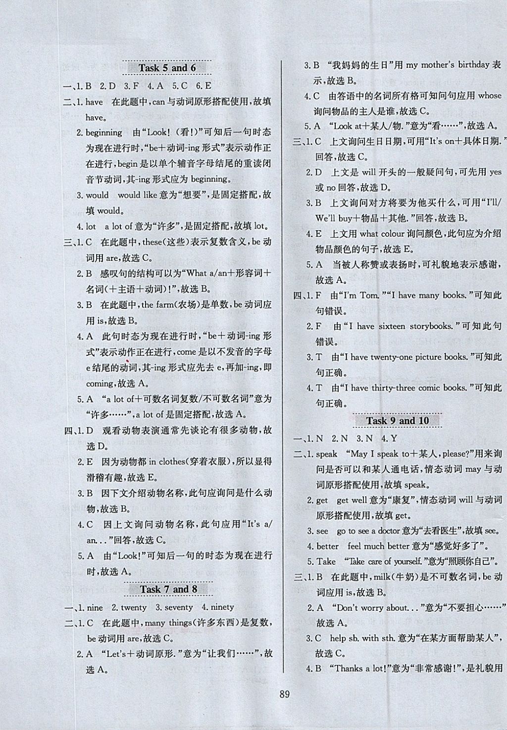 2018年小學(xué)教材全練六年級(jí)英語(yǔ)下冊(cè)人教精通版三起天津?qū)Ｓ?nbsp;參考答案第13頁(yè)