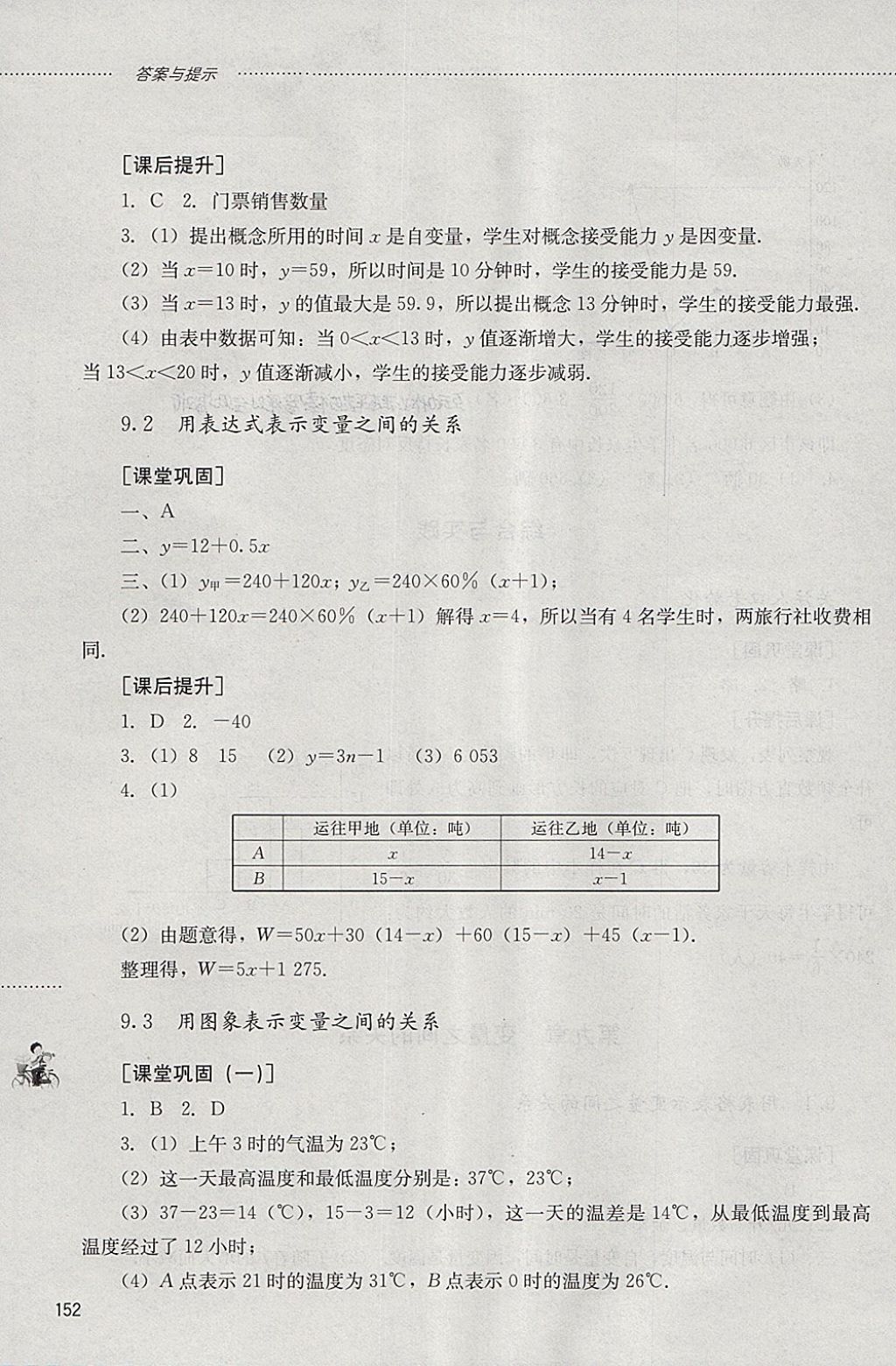 2018年初中课堂同步训练六年级数学下册山东文艺出版社 参考答案第18页