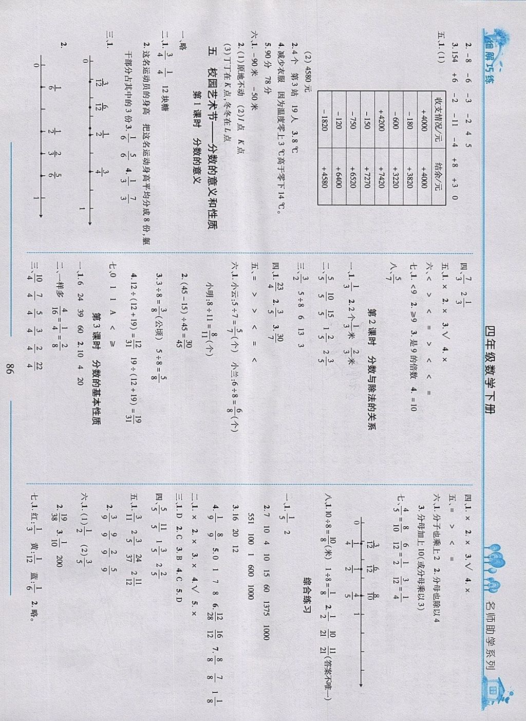 2018年細解巧練四年級數(shù)學下冊五四制 第4頁