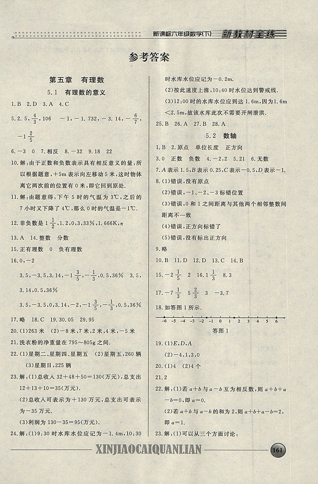 2018年鐘書金牌新教材全練六年級數(shù)學(xué)下冊 第1頁