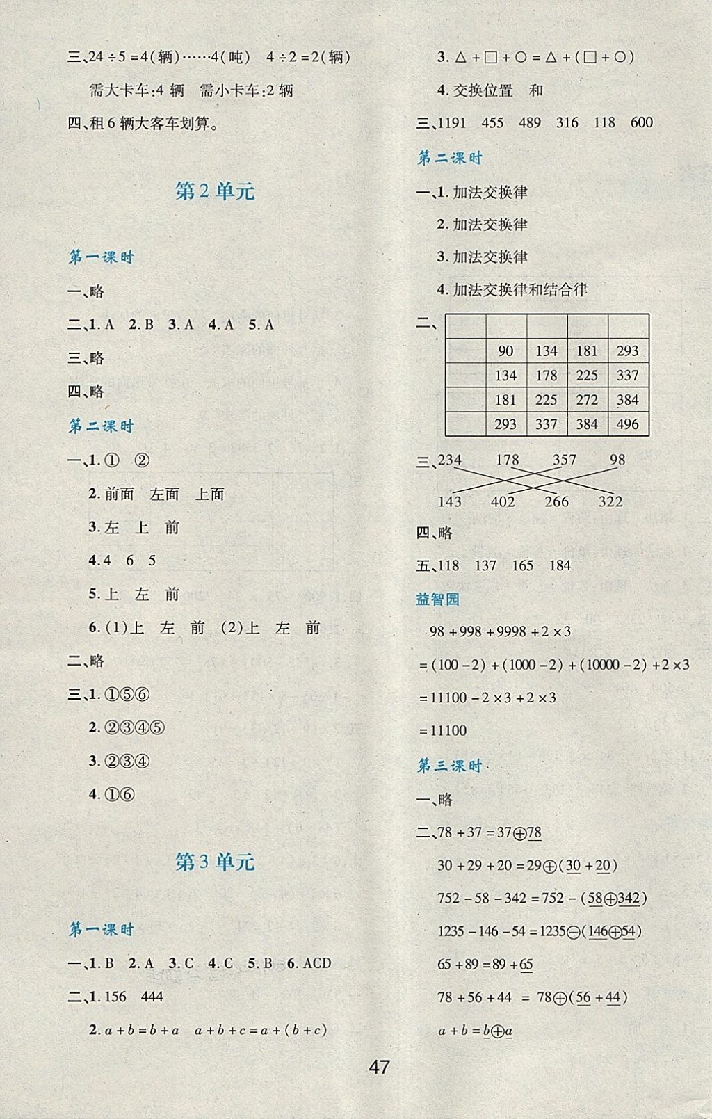 2018年新課程學(xué)習(xí)與評(píng)價(jià)四年級(jí)數(shù)學(xué)下冊(cè)人教版 第3頁(yè)