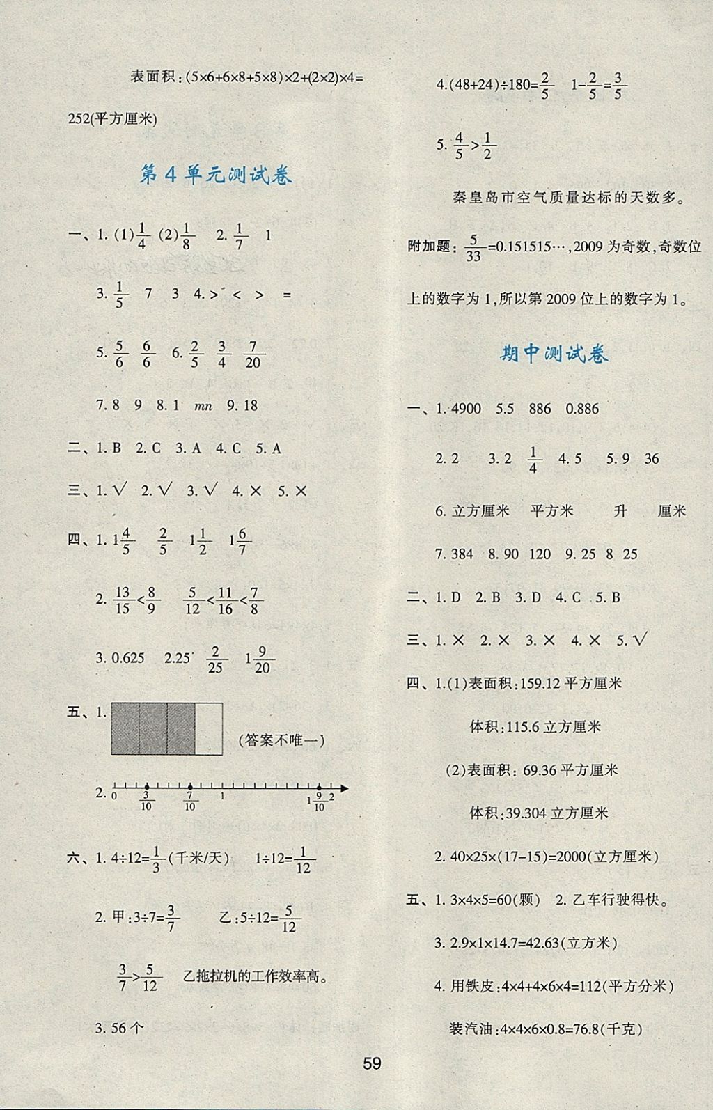 2018年新課程學(xué)習(xí)與評(píng)價(jià)五年級(jí)數(shù)學(xué)下冊(cè)人教版 第15頁