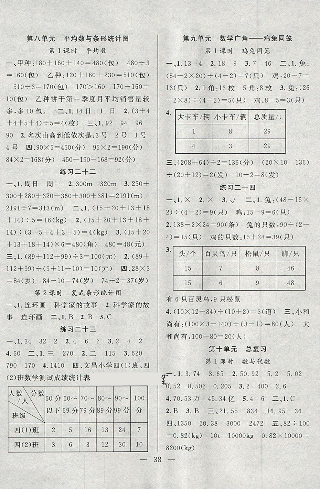 2018年高效课堂课时精练四年级数学下册人教版 第6页