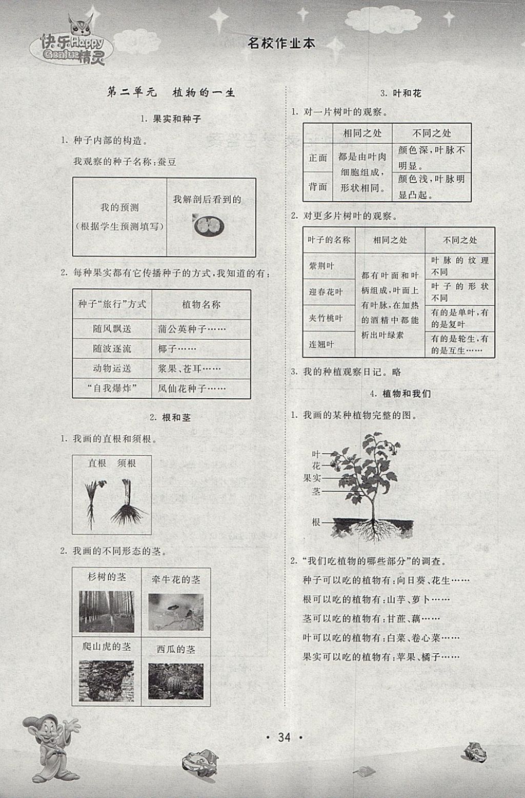 2018年名校作業(yè)本三年級科學(xué)下冊蘇教版 第8頁