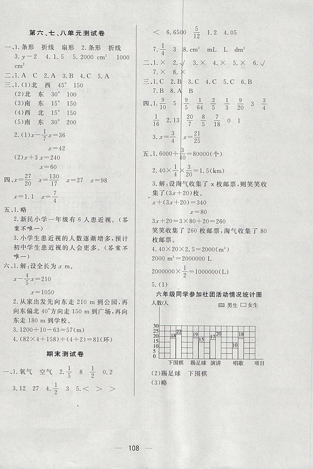 2018年简易通小学同步导学练五年级数学下册北师大版 第16页