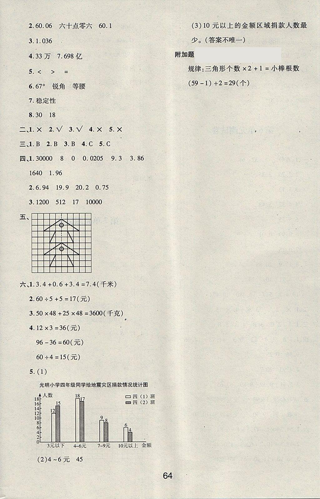 2018年新課程學習與評價四年級數(shù)學下冊人教版 第20頁