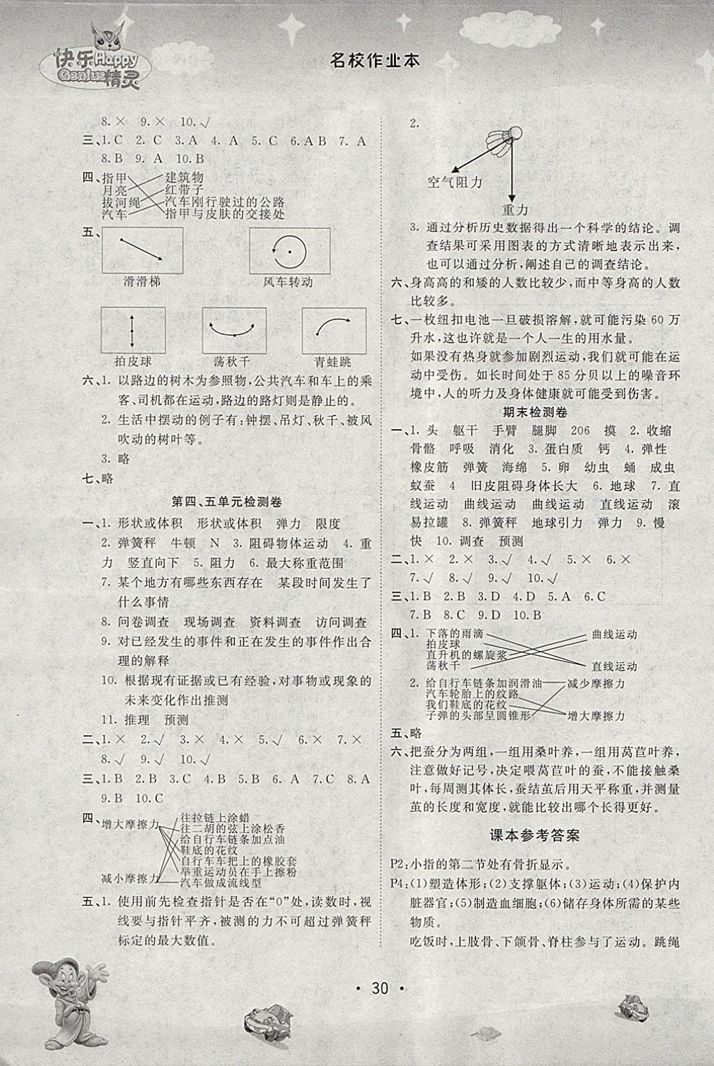 2018年名校作業(yè)本四年級(jí)科學(xué)下冊蘇教版 第4頁